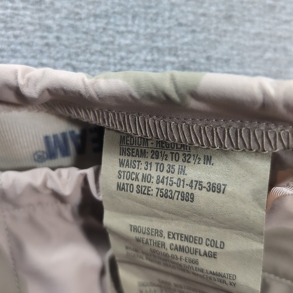 Army DCU‎ desert pants Medium Regular GORE-TEX GORE-SEAM Cold Wet Weather - Picture 2 of 7